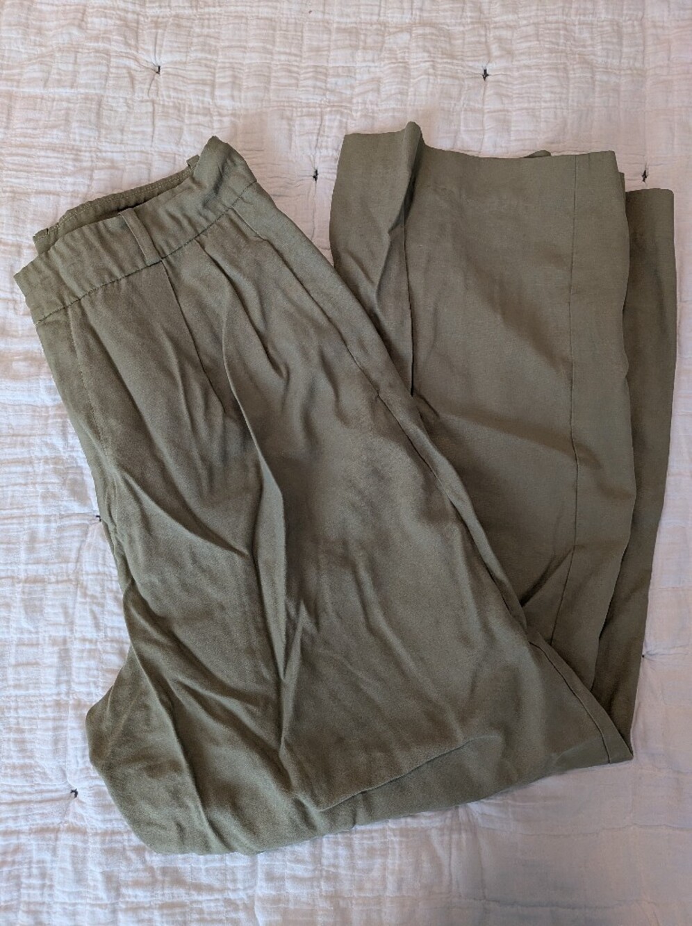 Lulus Olive Green Relaxed Trousers